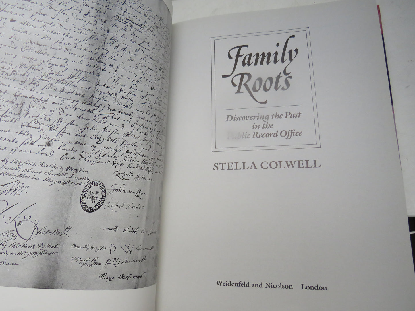 Family Roots Discovering The Past In The Public Records Office By Stella Colwell 1991