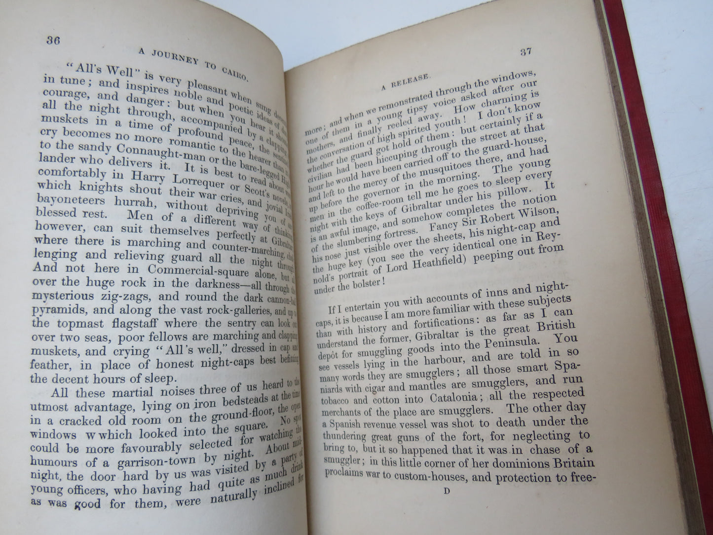 Notes of A Journey From Cornhill To Grand Cairo By Way Of Lisbon, Athens, Constantinople and Jerusalem By Mr. M. A. Titmarsh 1846