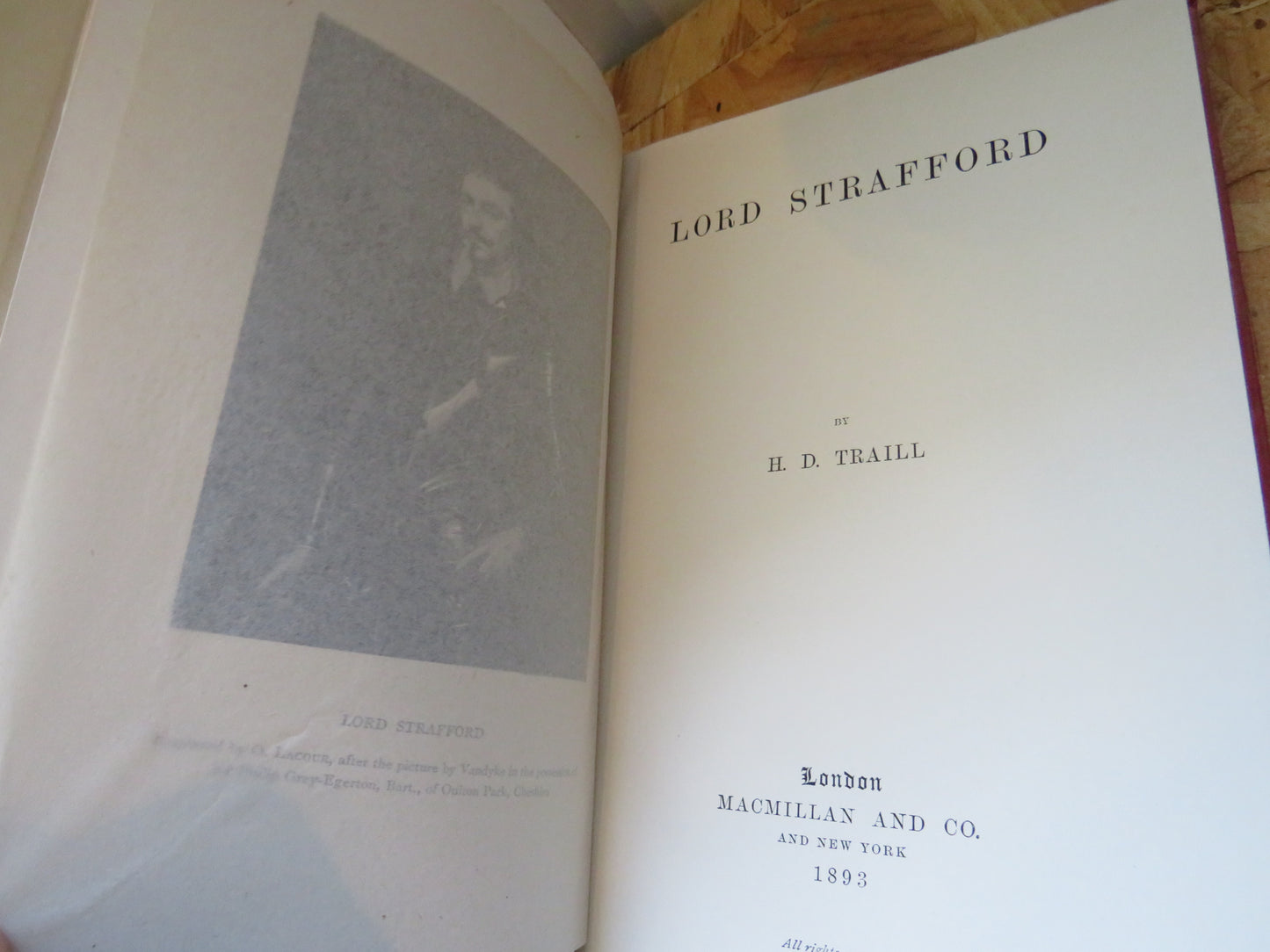 Lord Strafford By H. D. Traill 1893