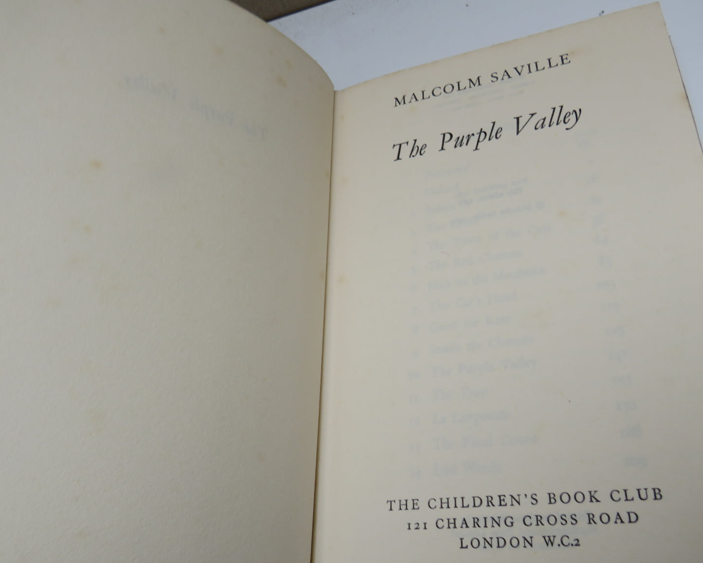 The Purple Valley by Malcolm Saville, 1965