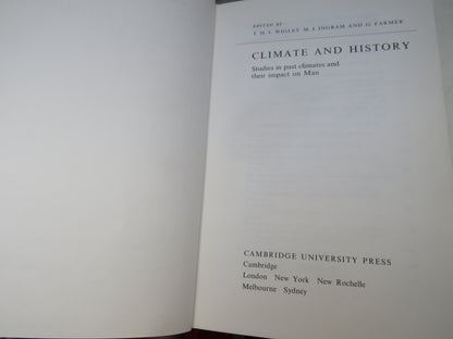 Climate and History Studies In Past Climates and Their Impact on Man Edited By T.M.L. Wigley, M. J.  book image 4