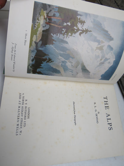 The Alps by R. L. G. Irving, 1939 book image 4