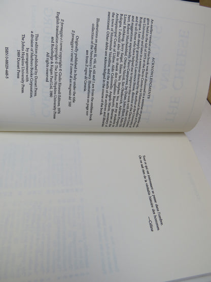 The Cheese and The Worms The Cosmos Of A Sixteenth-Century Miller By Carlo Ginzburg Translated by Jo book image 3