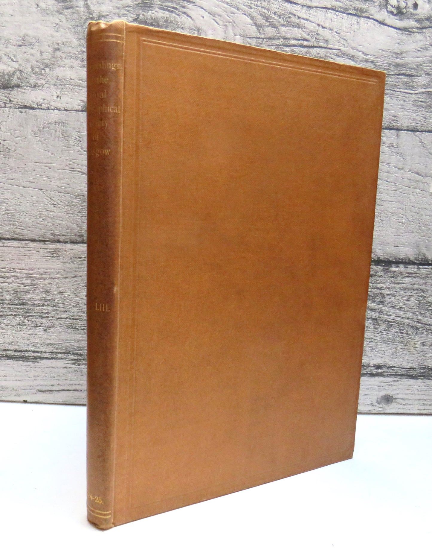 Proceedings of the Royal Philosophical Society of Glasgow Volume LIII Session 1924-25