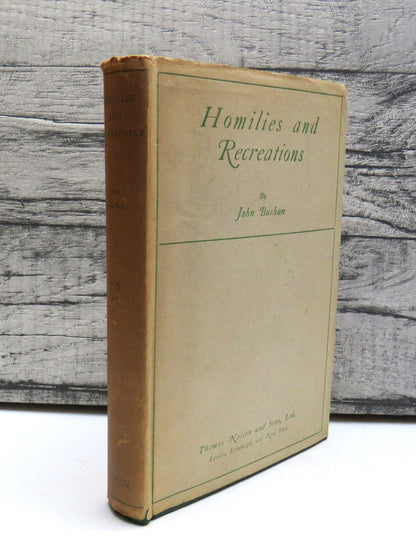 Homilies and Recreations by John Buchan, 1926 book front cover