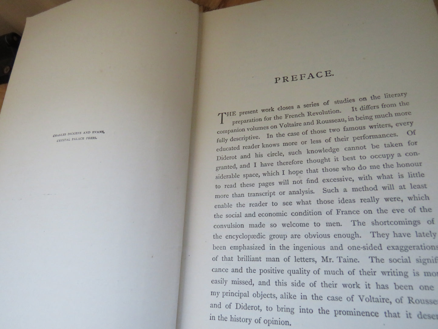 Diderot and The Encyclopaedists By John Morley 1884