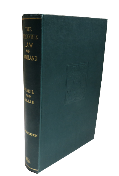 The Mercantile Law of Scotland by M'Neil and Lillie, 1937 book front cover