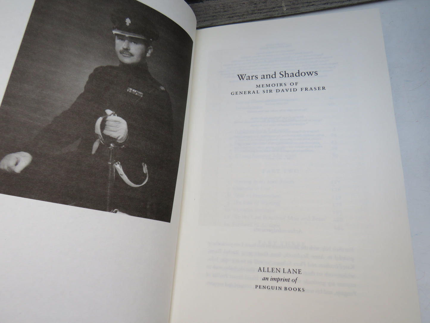 Wars and Shadows Memoirs of General Sir David Fraser 2002
