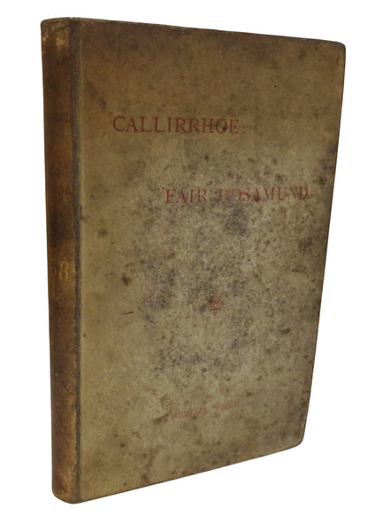 Callirrhoe: Fair Rosamund By Michael Field Antique Book book front cover
