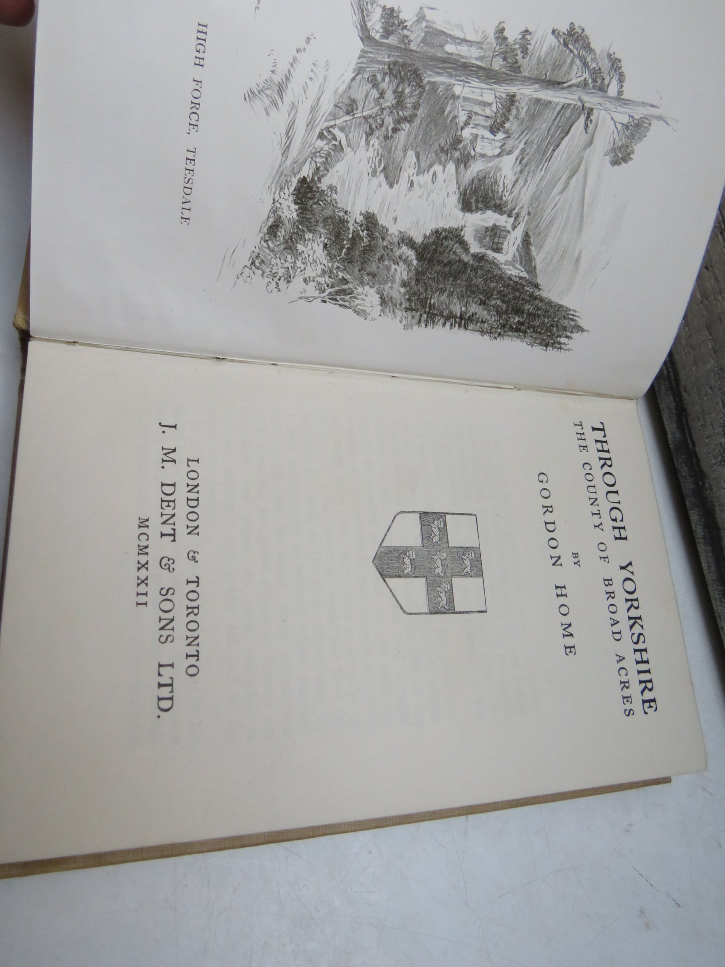 Through Yorkshire, The County of Broad Acres by Gordon Home, 1922