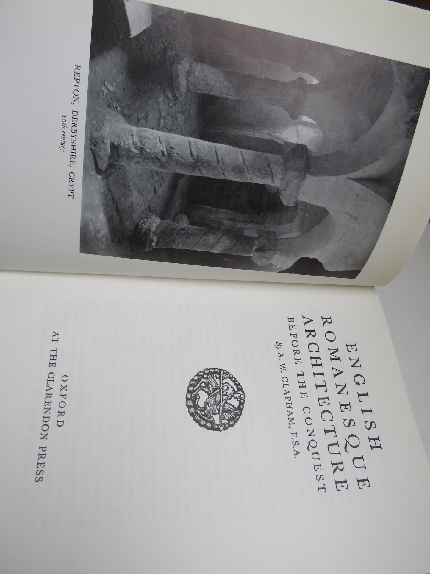 English Romanesque Architecture After The Conquest By A. W. Clapham 1969 2 Volume Set