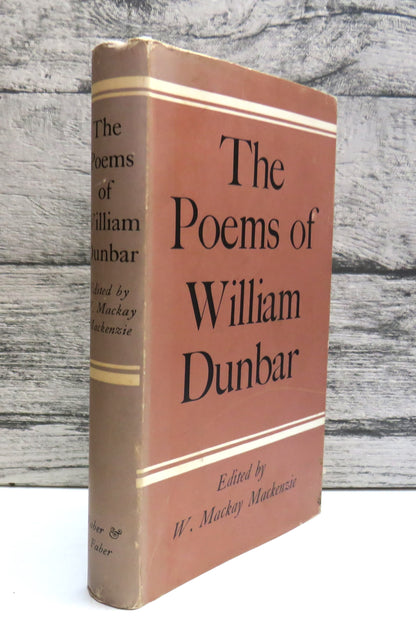 The Poems of William Dunbar Edited By W. Mackay Mackenzie 1932 book front cover