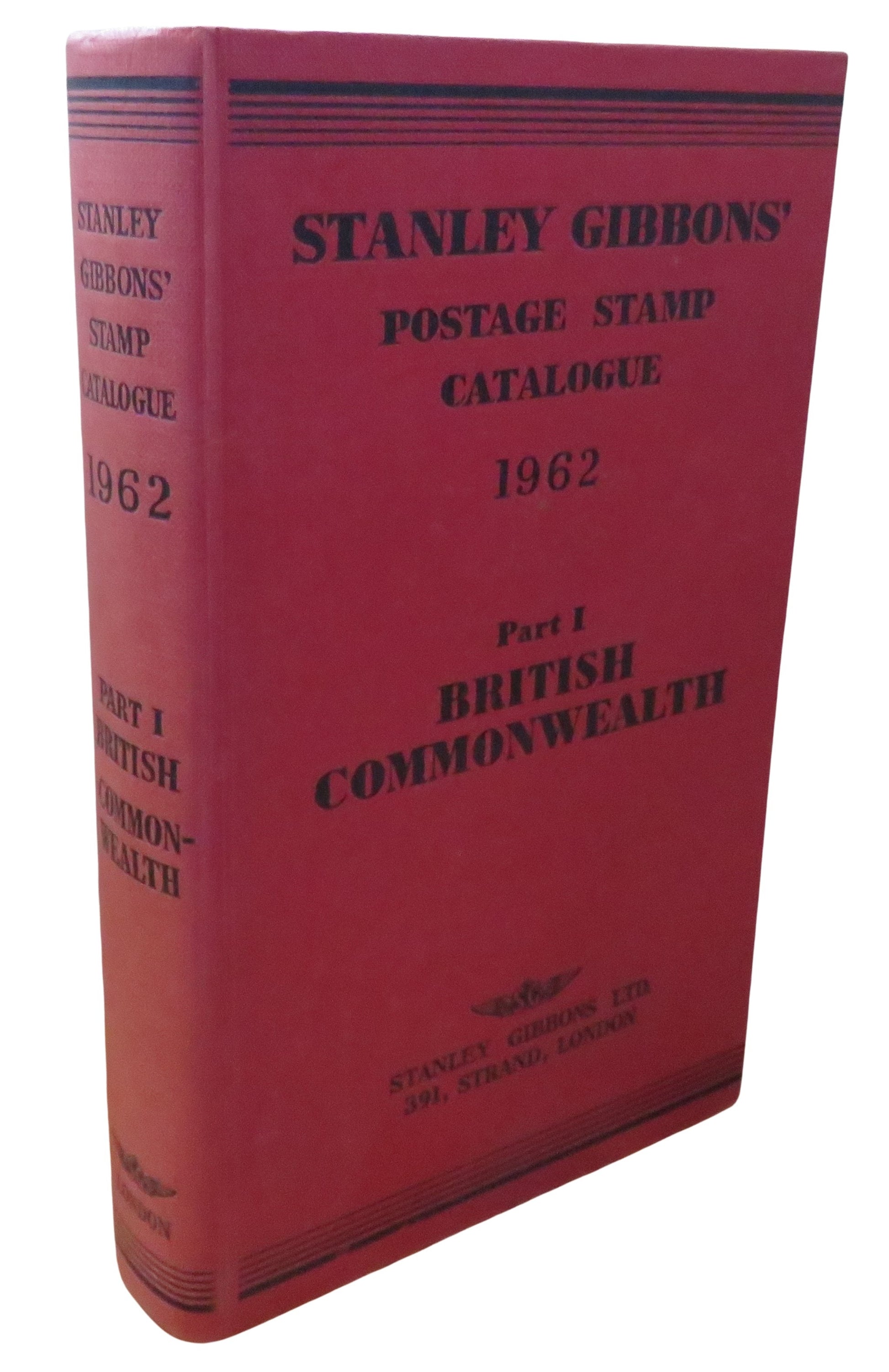 Stanley Gibbons Priced Postage Stamp Catalogue 1962 Part I British Commonwealth book front cover