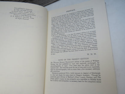 The Poems of William Dunbar Edited By W. Mackay Mackenzie 1932 book image 5