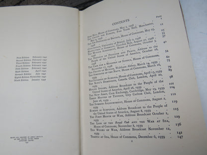 Into Battle, Winston Churchill's War Speeches, compiled by Randolph S. Churchill, 1942 book image 4