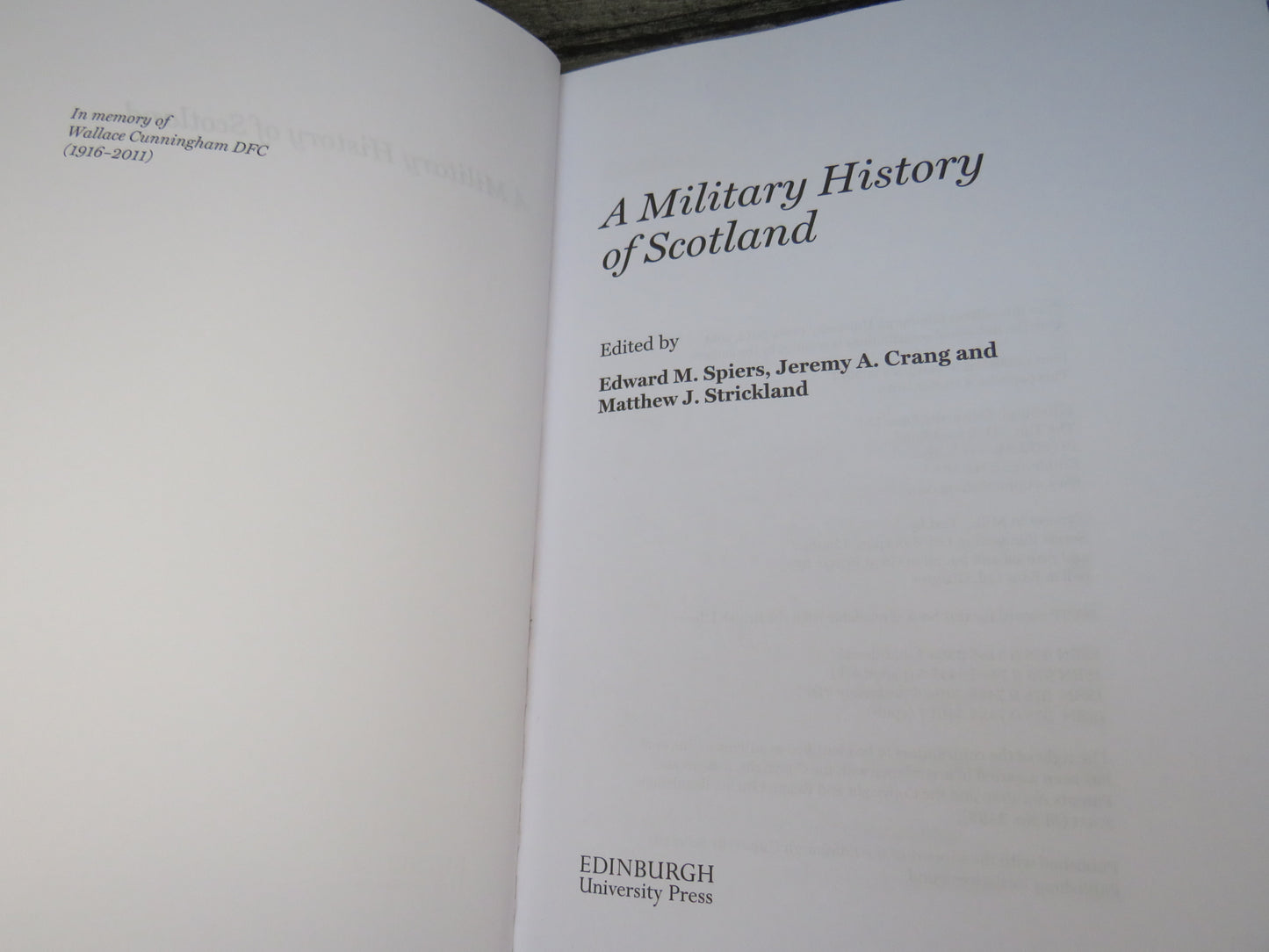 A Military History of Scotland Edited By Edward M. Spiers, Jeremy A. Crang and Matthew J. Strickland 2014