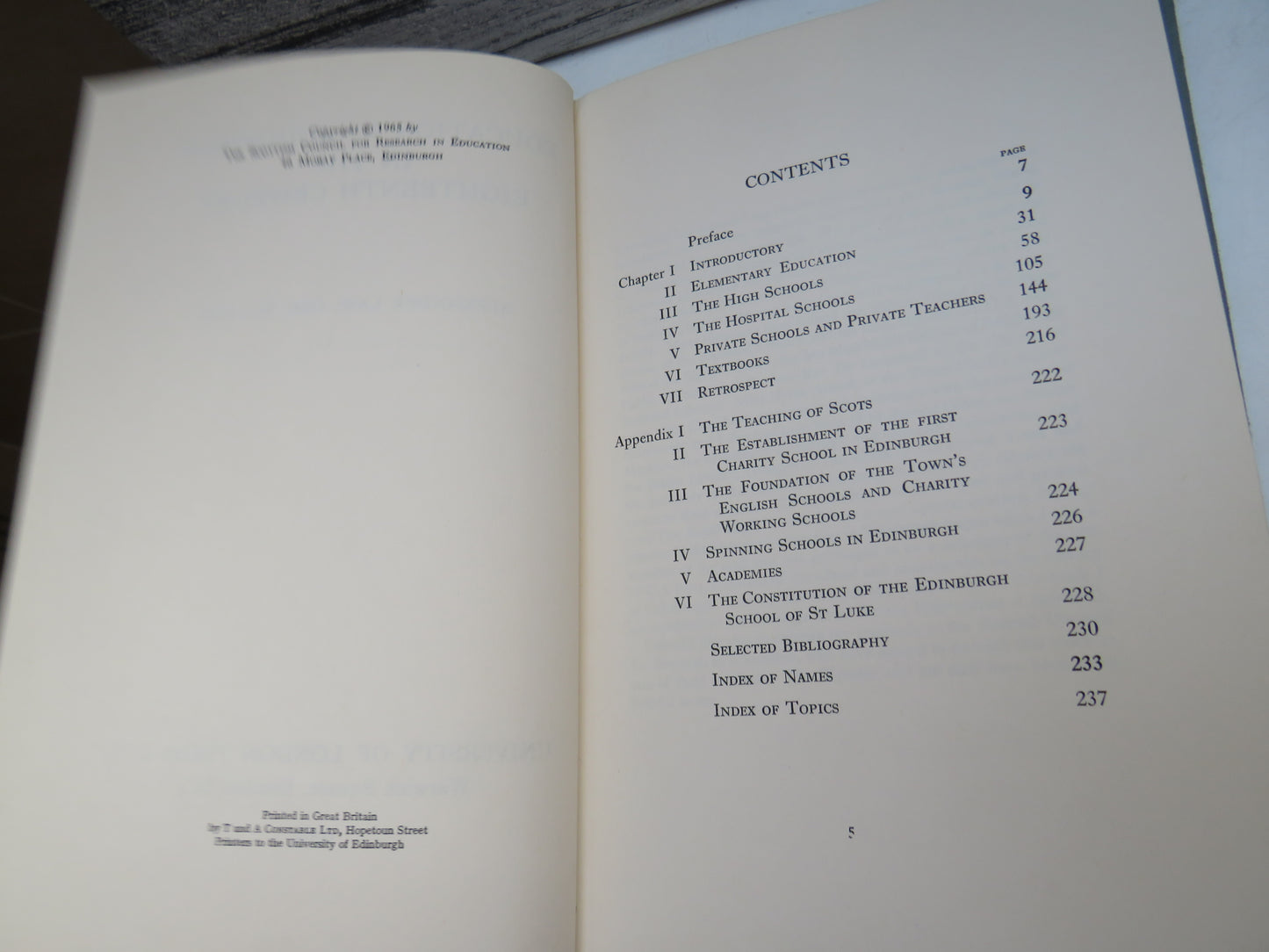 Education In Edinburgh In The Eighteenth Century By Alexander Law 1965
