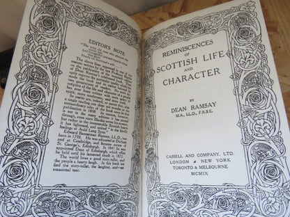 Reminiscences of Scottish Life and Character By Dean Ramsay 1909 book image 3