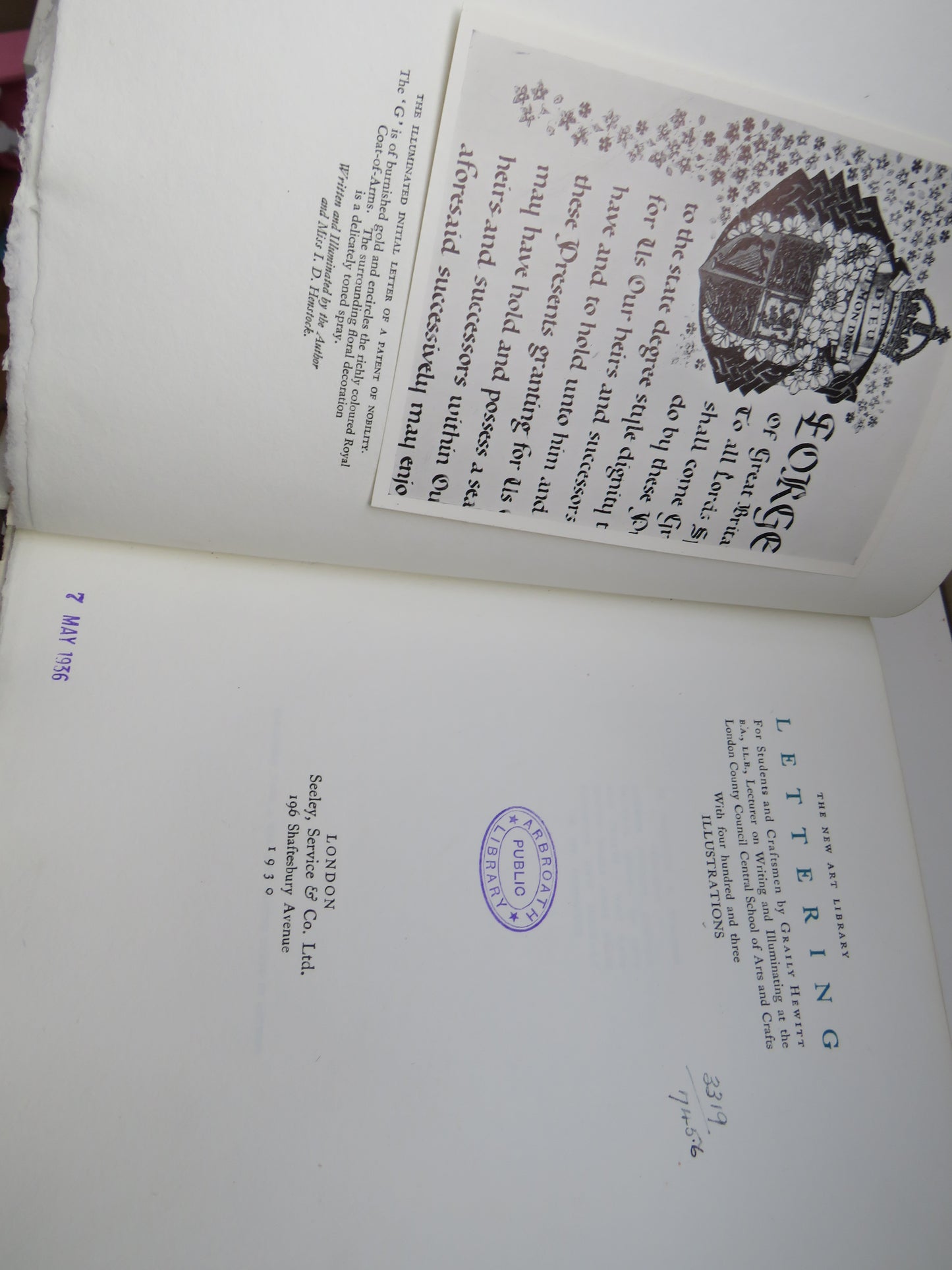 The New Art Library Lettering For Students and Craftsmen By Graily Hewitt 403 Illustrations 1930 Limited Edition of 380 Copies