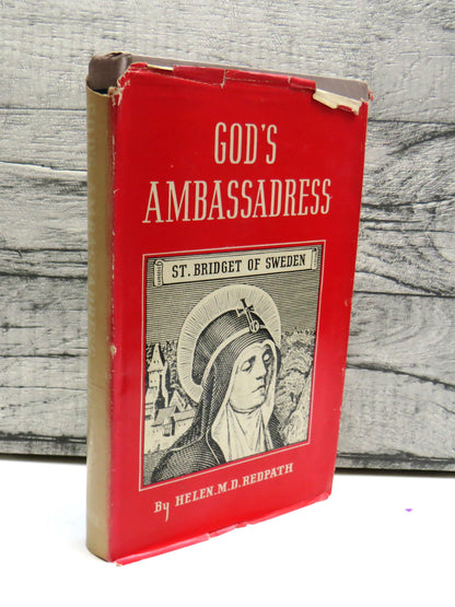God's Ambassadress, St. Bridget of Sweden by Helen M. D. Redpath, 1947 book front cover