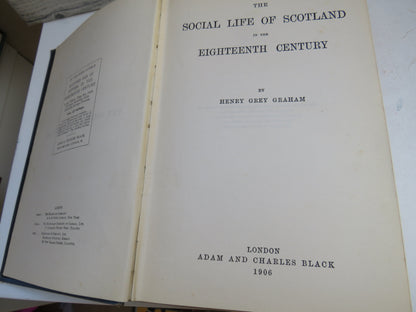 The Social Life of Scotland In The Eighteenth Century By Henry Grey Graham 1906 book image 5