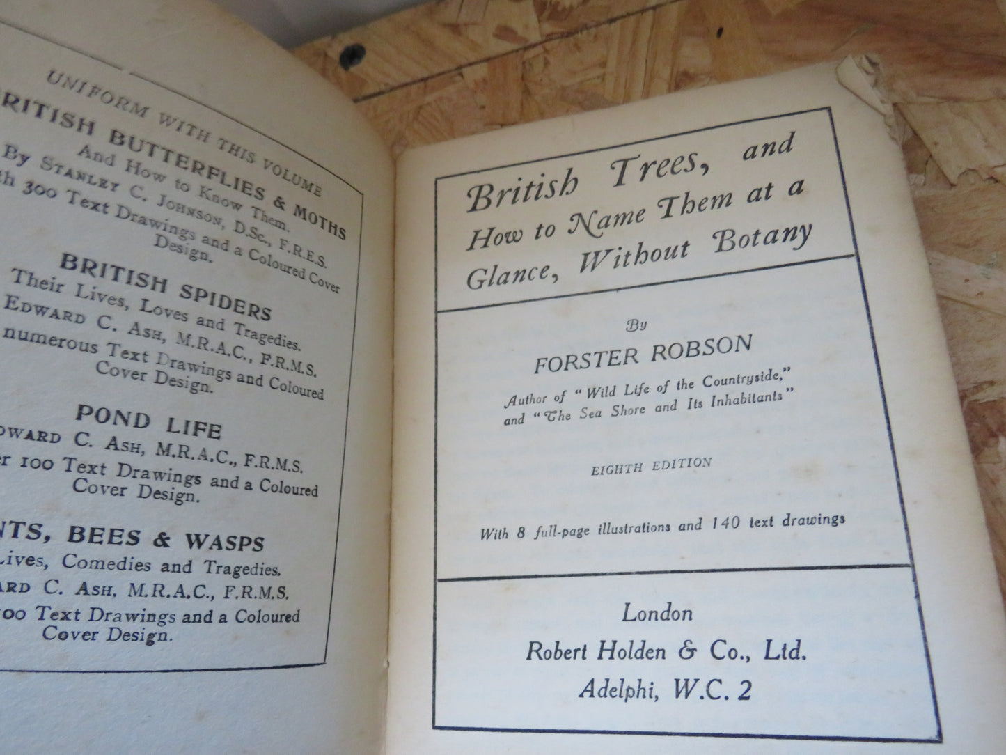 British Trees and How To Name Them At A Glance, Without Botany By Forster Robson