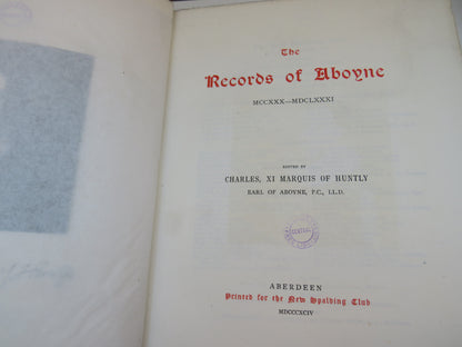 The Records of Aboyne MCCXXX-MDCLXXXI - Spalding Club 1894 book image 8