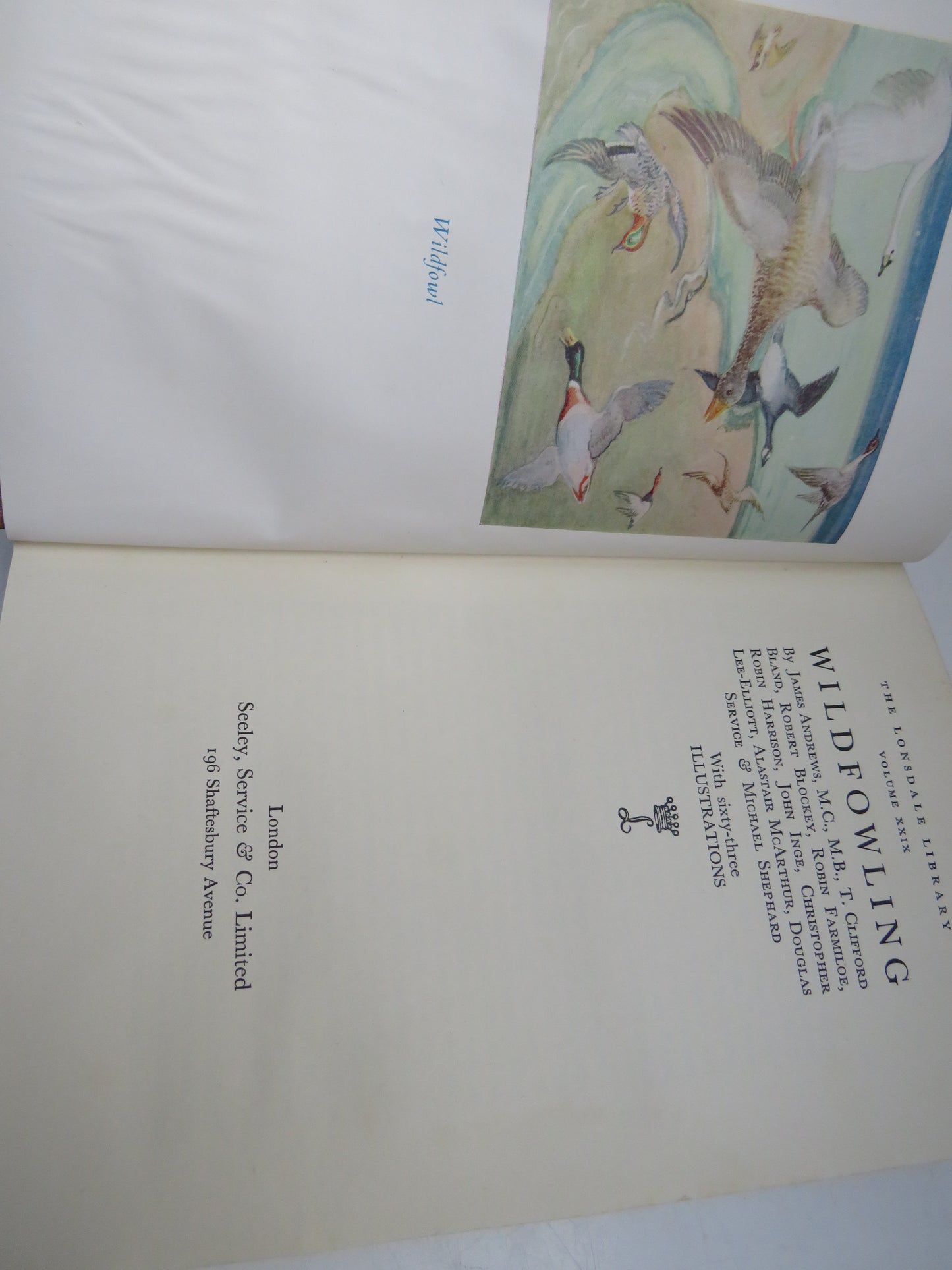 The Lonsdale Library Volume XXIV Wildfowling By James Andrews 63 Illustrations