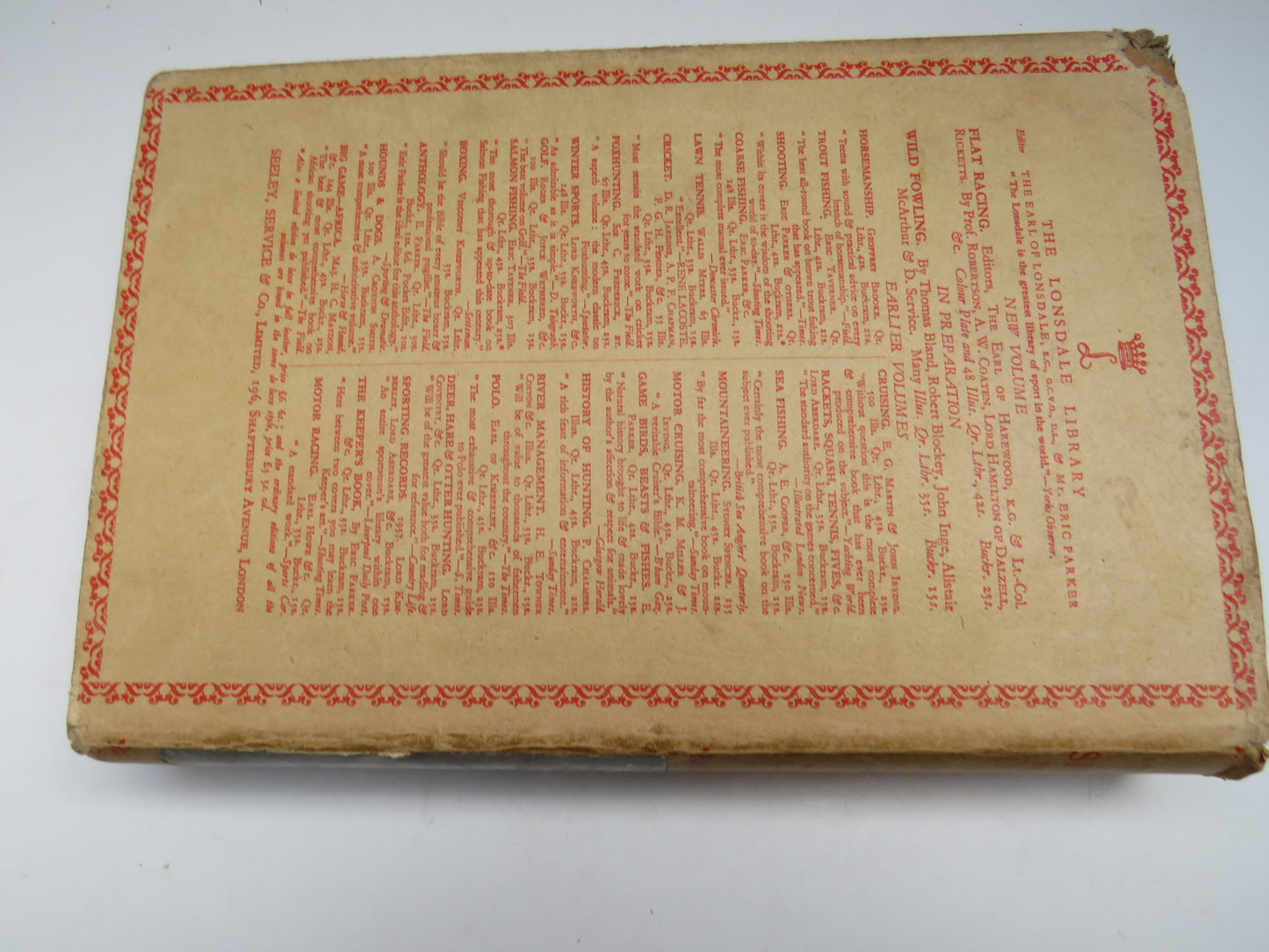 The Lonsdale Library Volume III Shooting By Moor, Field and Shore By Eric Parker & Others