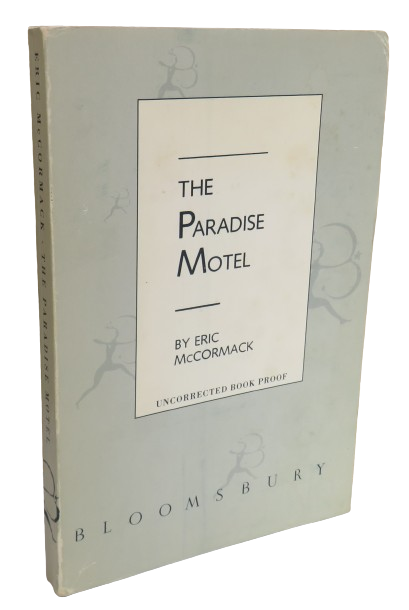 The Paradise Motel By Eric McCormack Uncorrected Book Proof 1989 book front cover
