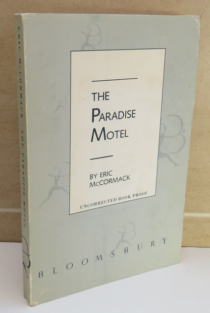 The Paradise Motel By Eric McCormack Uncorrected Book Proof 1989 book image 2