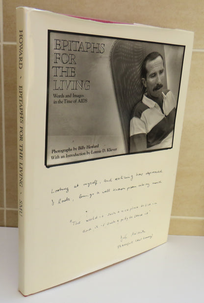 Epitaphs For The Living Words and Images In The Time of Aids Photographs By Billy Howard 1989 book image 2