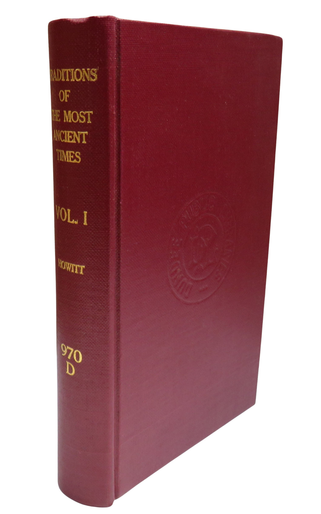 Traditions Of The Most Ancient Times By William Howitt In 2 Volumes Vol I 1839