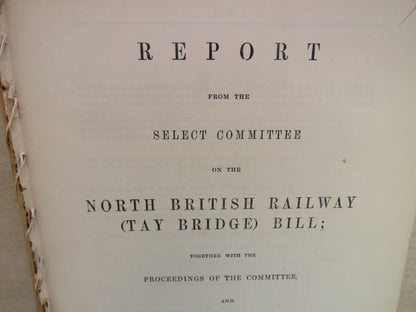 Report From The Select Committee On The North British Railway (Tay Bridge) Bill 1880 book image 3