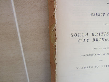 Report From The Select Committee On The North British Railway (Tay Bridge) Bill 1880 book image 5