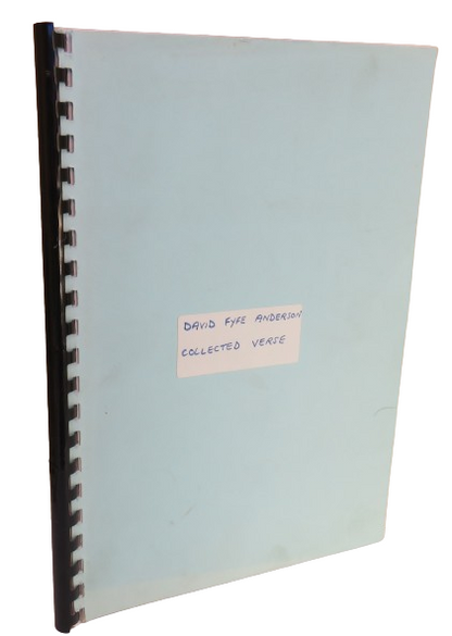 David Fyfe Anderson Collected Verse book front cover