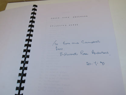 David Fyfe Anderson Collected Verse book image 4