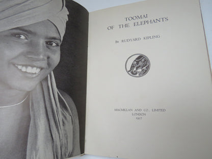 Toomai Of The Elephants By Rudyard Kipling 1937 Antique Book book image 3