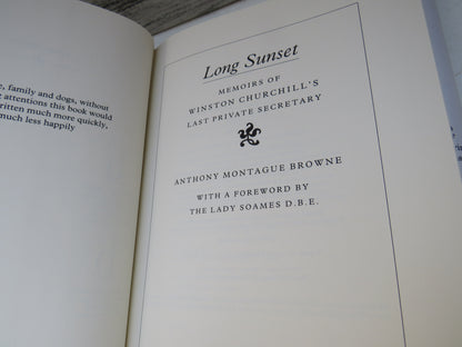 Long Sunset Memoirs of Winston Churchill's Last Private Secretary By Anthony Montague Browne 1995 book image 4