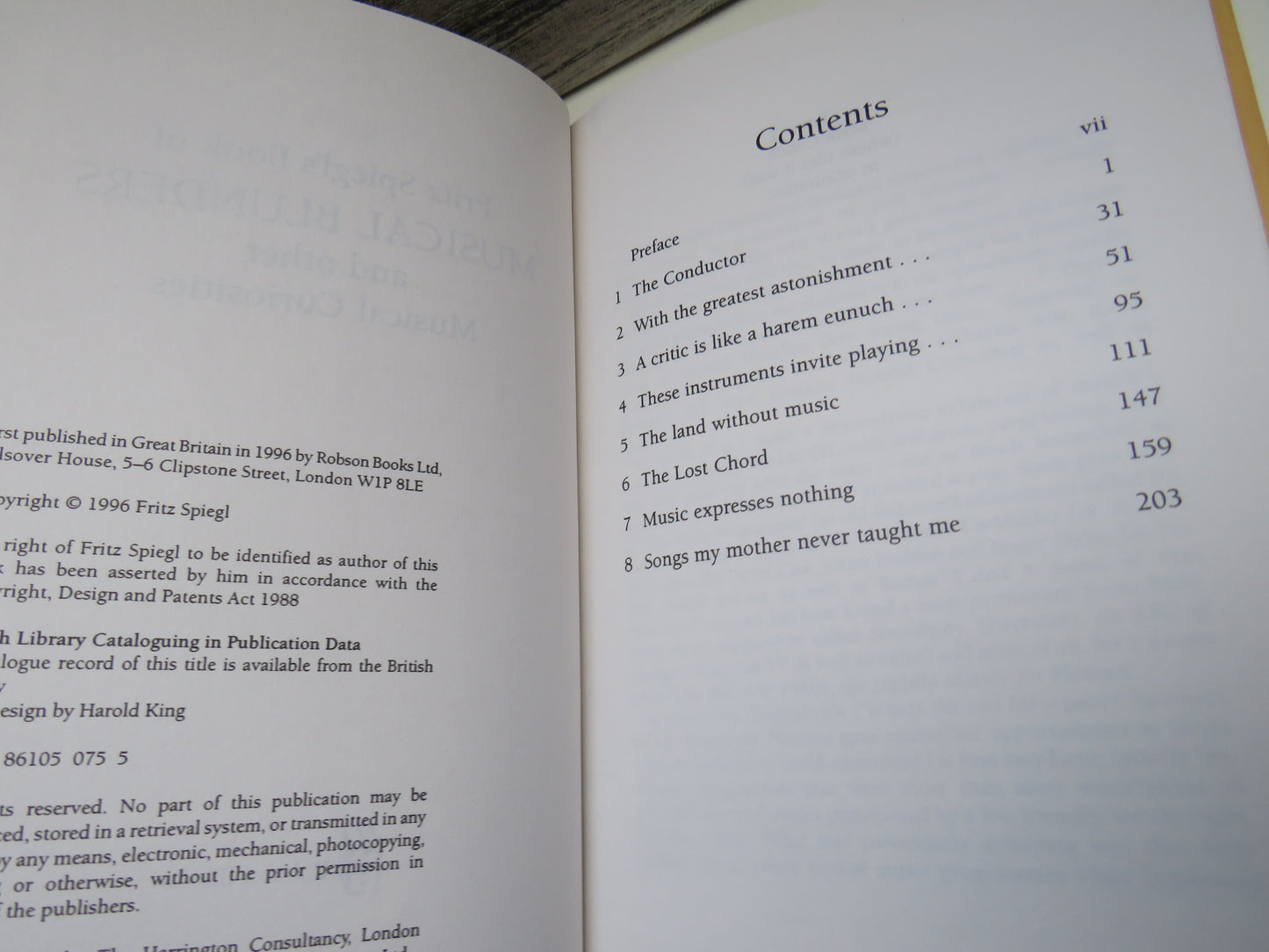Fritz Spiegl's Book of Musical Blunders and Other Musical Curiosities 1996