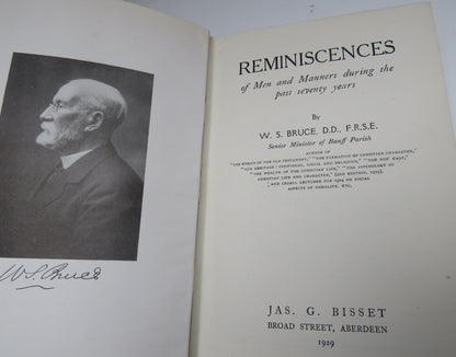 Reminiscences of Seventy Years by W. S. Bruce, 1929 book image 3