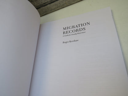 Migration Records A Guide For Family Historians By Roger Kershaw 2009 book image 3