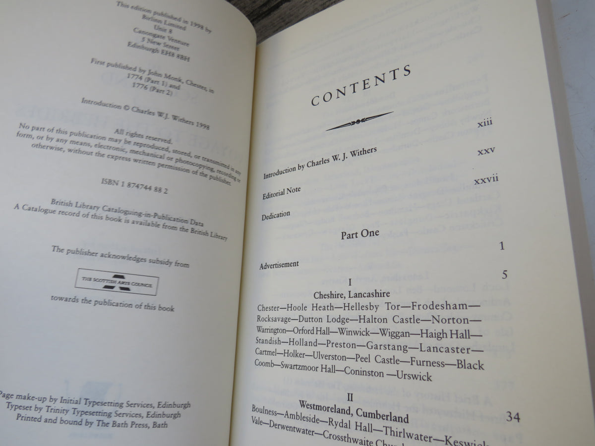 A Tour In Scotland and Voyage To The Hebrides 1772 By Thomas Pennant 1998