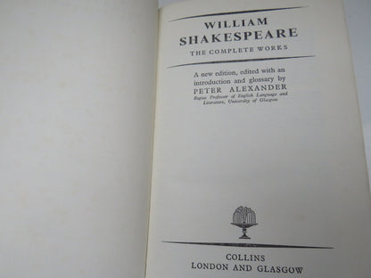 William Shakespeare The Complete Works, New Edition Edited with an Introduction by Peter Alexander,  book image 6