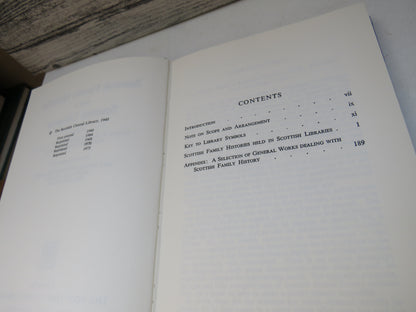 Scottish Family Histories Held In Scottish Libraries Compiled By Joan P.S. Ferguson 1960 book image 5