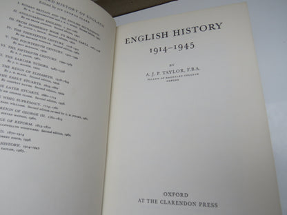 English History 1914-1945 by A. J. P. Taylor, 1966 book image 3