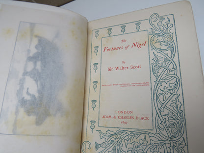 Fortunes of Nigel by Sir Walter Scott, 1897 book image 5