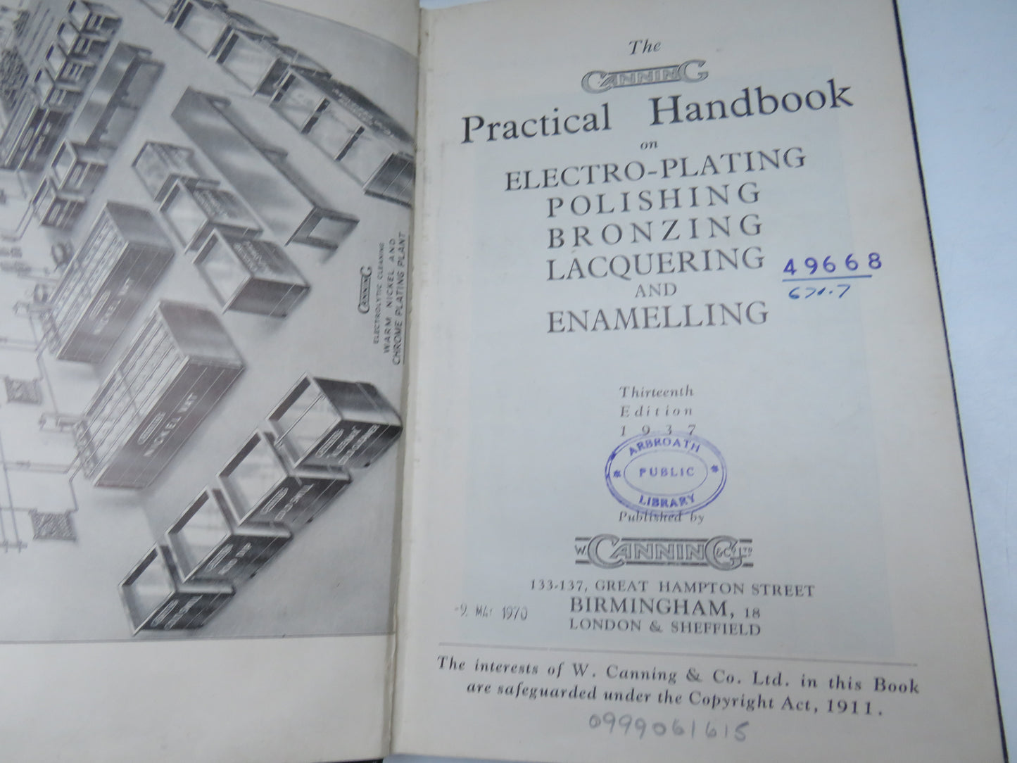 The Canning Practical Handbook On Electro-Plating, Polishing, Bronzing, Lacquering and Enamelling 1937