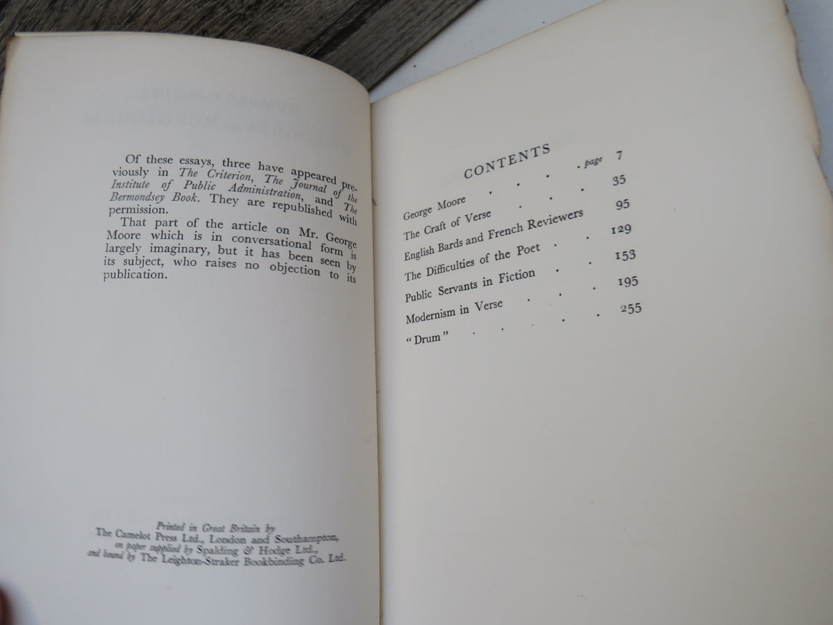 Dialogues and Monologues By Humbert Wolfe 1928 Author Signed