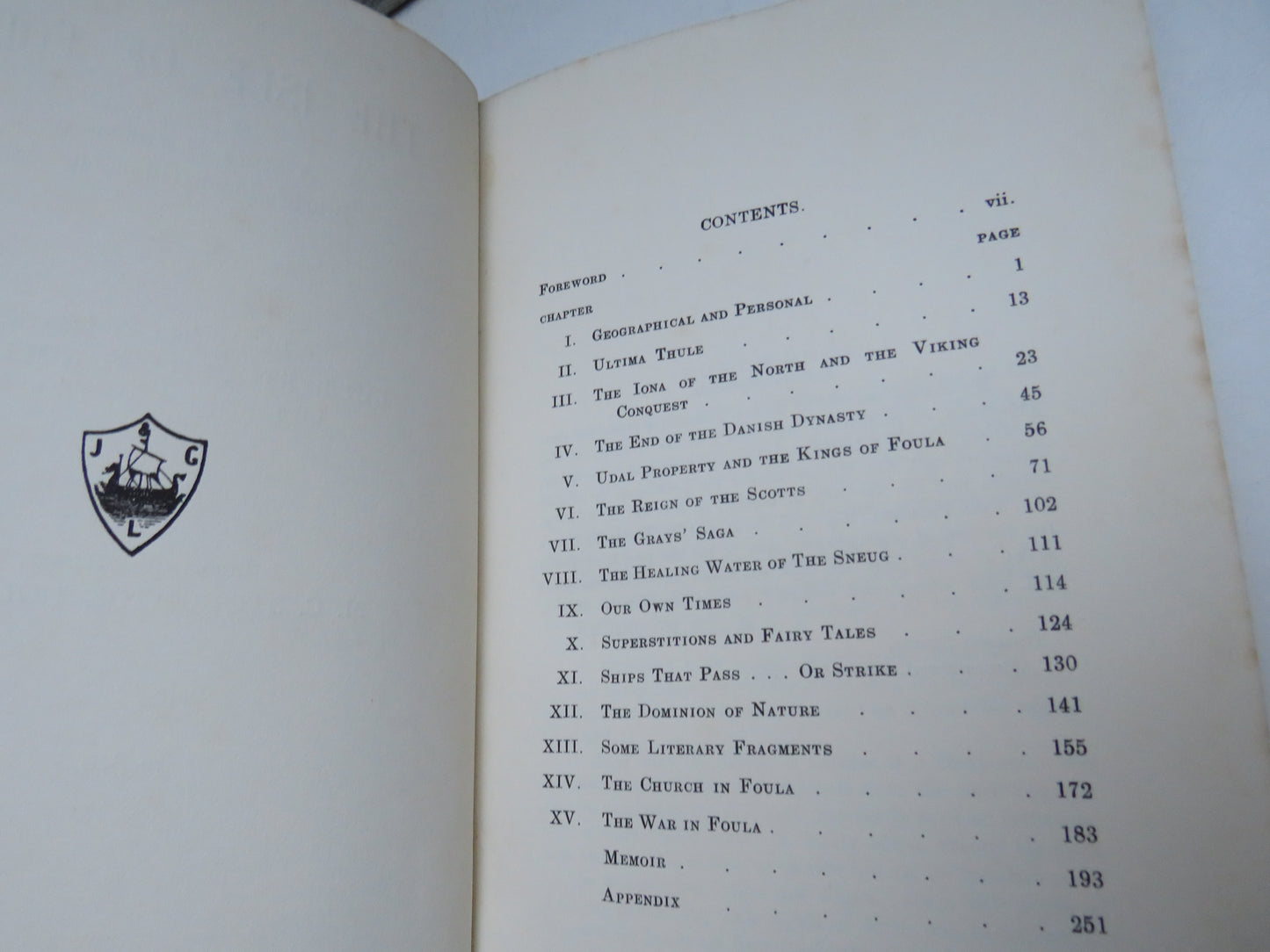 The Isle of Foula A Series of Articles On Britain's Loneliest Inhabited Isle By The Late Professor Ian B. Stoughton Holbourn 1938